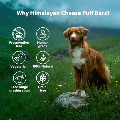 Image of Pawfect Himalayan Cheese Puff Bars for Dogs - 100% Natural Crunchy Treat - High in Protein & Calcium - Healthy Training Treat - Grain-Free - Limited Ingredient Treats for Dogs (70g /2.47oz)