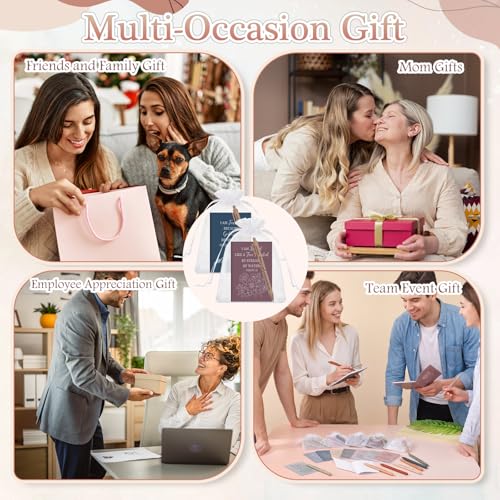 Image of Mooliwe 48 Pcs Positive Affirmation Gift Set Gratitude Notebooks with Pens Small Bags Motivational Encouragement Notepads Daily Affirmations Journal for Women Stress Relief Self Care (Prayer)