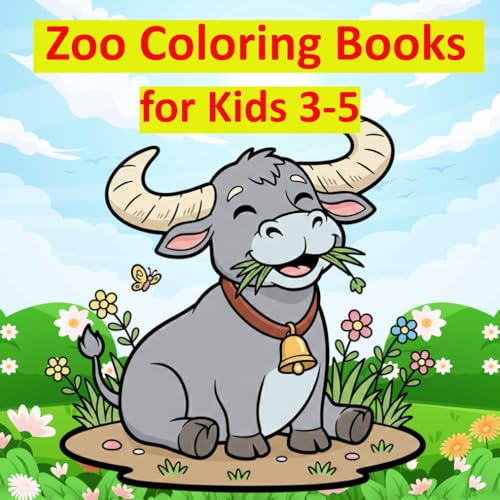 Zoo Coloring Books for Kids 3-5: My first set of simple and clear line art animal coloring pages. Fun and easy, with simple activities for ... hands. The zoo animals are cute and friendly. image 2