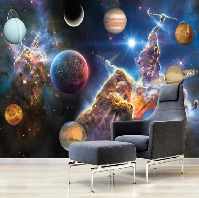 Papier peint univers moderne galaxy 3D photo peinture murale 400x280 cm