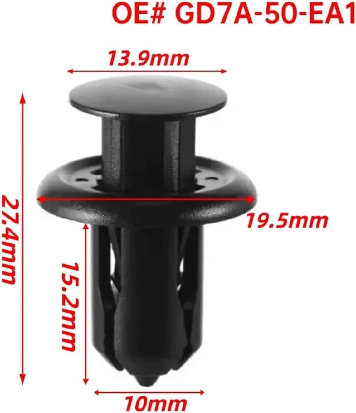 20PCS OE GD7A-50-EA1 Front Rear Bumper Trim And Grille Retainer Clips