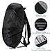PATIKIL 8-17L Waterproof Rucksack Cover, Non-Slip Backpack Rain Cover for Travel, Hiking, Camping, Climbing, XS, Black