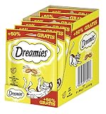 Dreamies Katzensnacks Käse + 50 % Gratis, 6 Packungen (6 x 90 g)