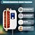 Tankless Electric Water Heater, 3000W 110V Under Sink Instant Hot Water, Mini RV On Demand for Shower, Kitchen Bathroom (White)