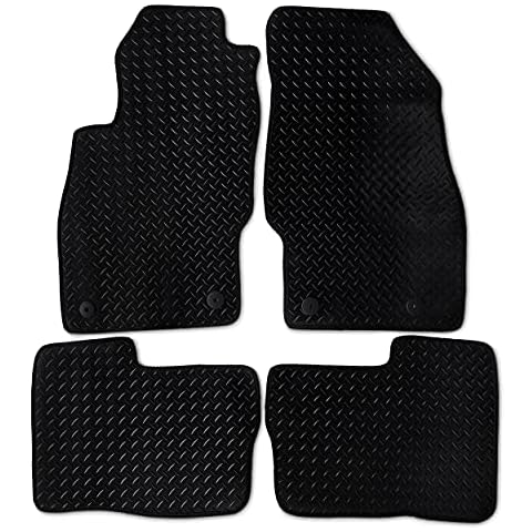 Safe Travel VAUXHALL CORSA D (2007-04/2014) HEAVY DUTY RUBBER CAR MATS WITH CLIPS ON CLIPS - 4 PIECE SET Cover