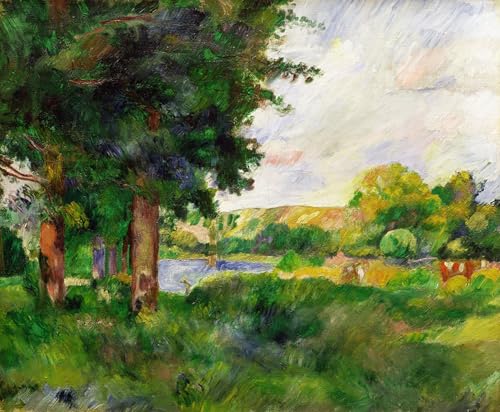 Pintura murales decor paisaje de Paul Cézanne en alta resolución