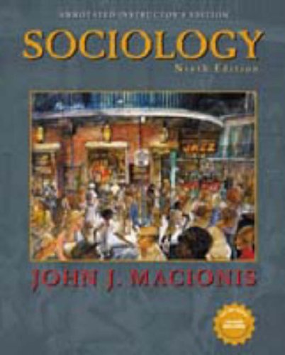 Sociology; Ninth Edition; Annotated Instructor'... 0130988146 Book Cover