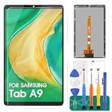 for Samsung Galaxy Tab A9 Screen Replacement for Samsung Tab A9 Wi-Fi LCD Display Digitizer for Samsung SM-X110 Touch Screen Assembly Repair Kits Black (Not for LTE SM-X115 Version)