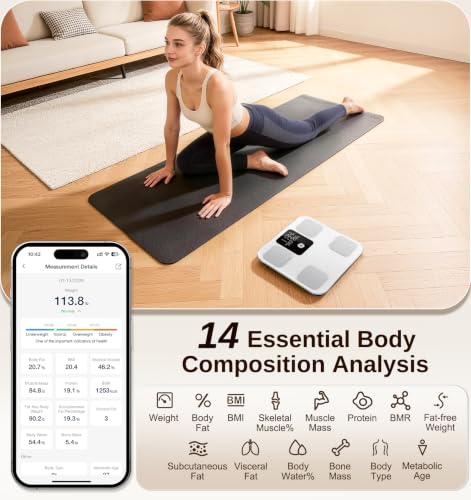 GE Smart Scale for Body Weight, Body Fat, BMI, 3-in-1 LED Display, 11-inch - image 3