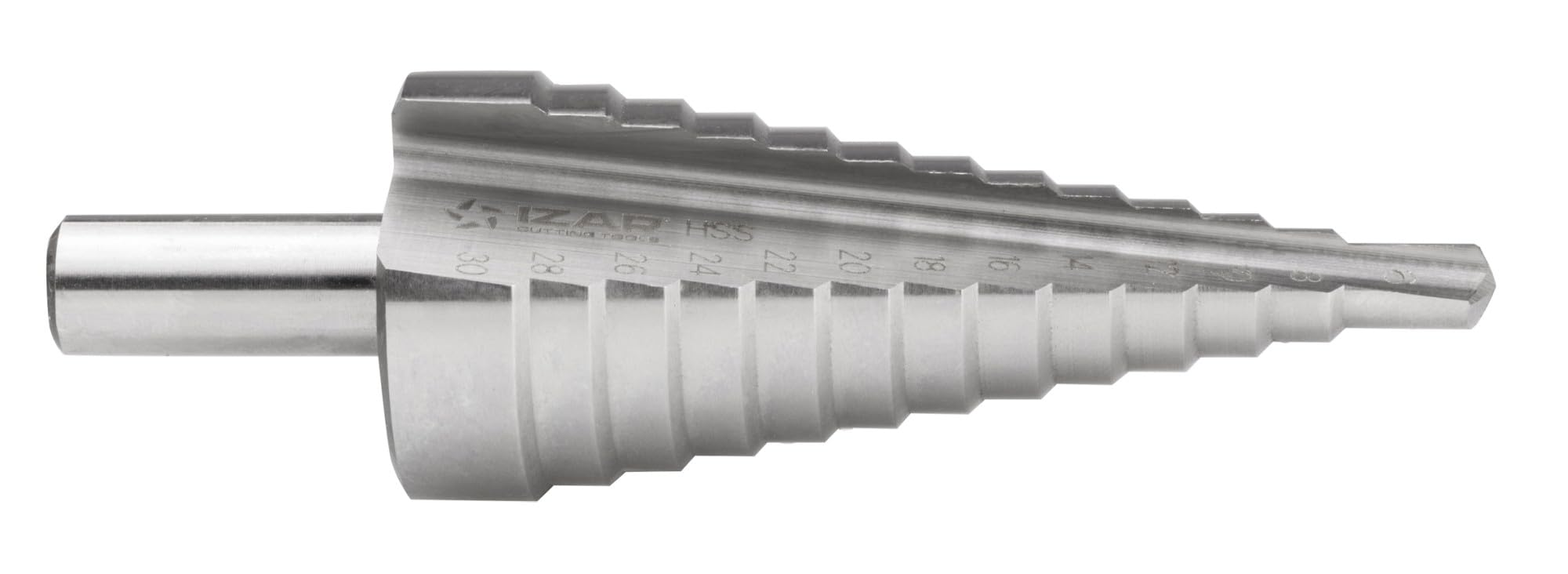 Izar 1602 - Broca hss escalonada 04,0x30,0-14