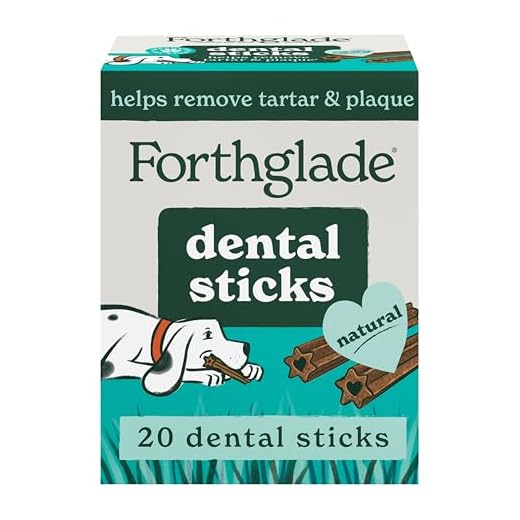 Forthglade 20 x Natural Dental Sticks for Dogs - Grain-Free Chew Sticks - 4 x 170g