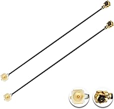 Vecys 2PCS U.F.L1 Maschio a U.F.L1 Femmina Cavo 10" /25CM U.F.L1 1.13mm Cavo di Prolunga a Bassa Perdita