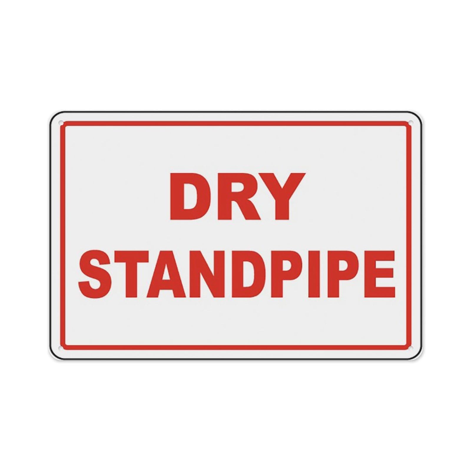 peiyeety Dry Standpipe Sign Aluminum Tin Warning Signs For Home Outdoor Garden 12X16 Inches
