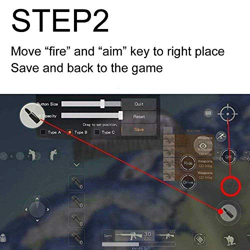 Miworm Mobile Controller - Mobile Game Controller, Cellphone Game Trigger, Battle Royale Sensitive Shoot And Aim Gift For Kids (Mobile Game Controller E) #TOP6