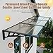 GUANSU-CN 35''*120''Window and Door Awning Exterior, UV/Rain/Snow/Sunlight Protection Sheet,UPF 50+ Polycarbonate Overhang Canopy，House Overdoor Awnings for Door Entrance Outside/Patio/Porch/Deck