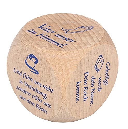 Preisvergleich Produktbild Praisent °* Gebetswürfel für Kinder (Vater Unser) christliches Geschenk Kommunion Einschulung