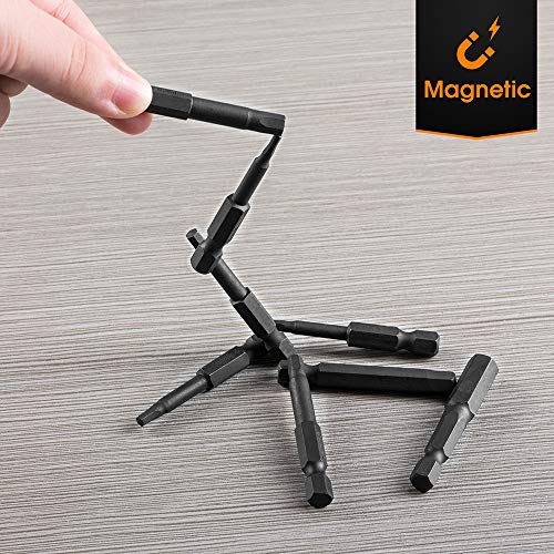 10Pcs Hex Head Allen Wrench Drill Bit Set, Vakogal S2 Steel Hex Head Screwdriver Bit Set, With Magnetic, 1.5-8Mm Metric, 1/4 Inch Hex Shank, 2 Inch Length, For Hand Held Wrench And Electric Drills #TOP5