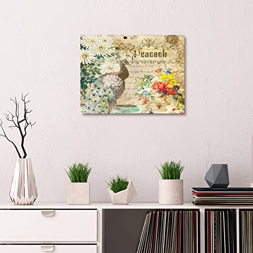 Lienzo enmarcado de pavo real: el regalo de Navidad ideal para estrenar casa 3
