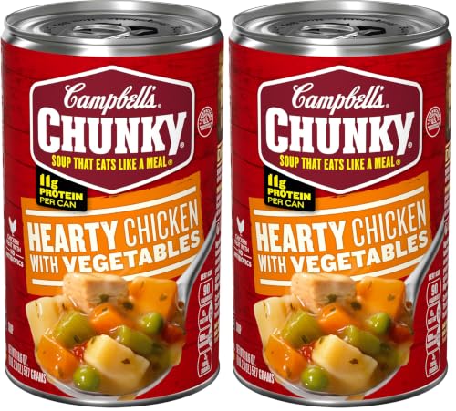 Image of Campbell's Chunky Soup, Chicken with Vegetables Soup, 18.6 Oz Can (Pack of 2)