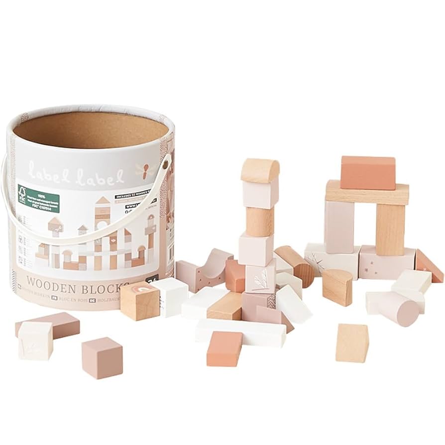 BørneLund 木製ブロック 知育玩具　積み木 楽天市場】＼全商品11倍以上！／【積み木の本付き