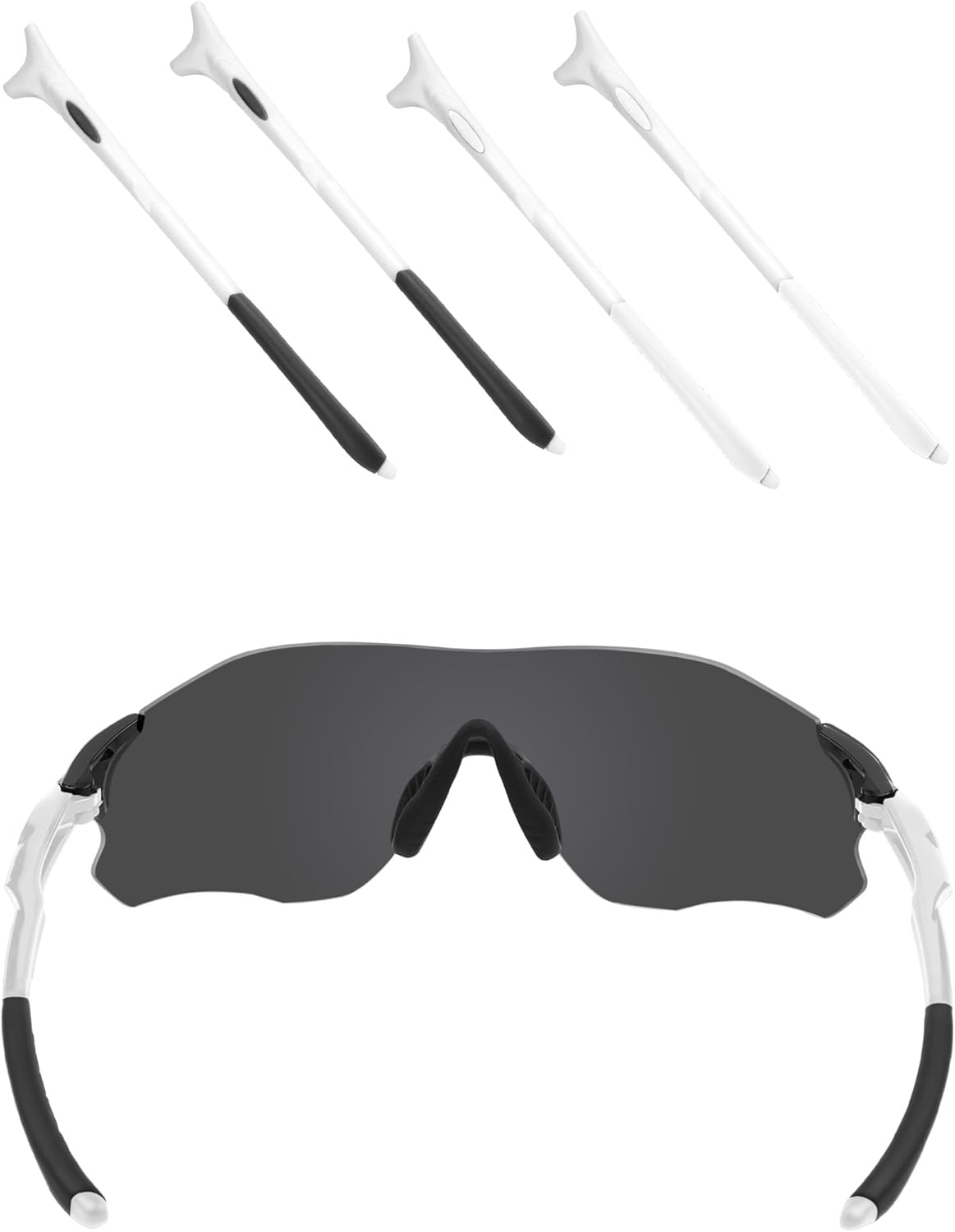EZReplace White Replacement Temple Arms Legs for Oakley EVZero Path Pitch Range Stride Blades Sunglasses
