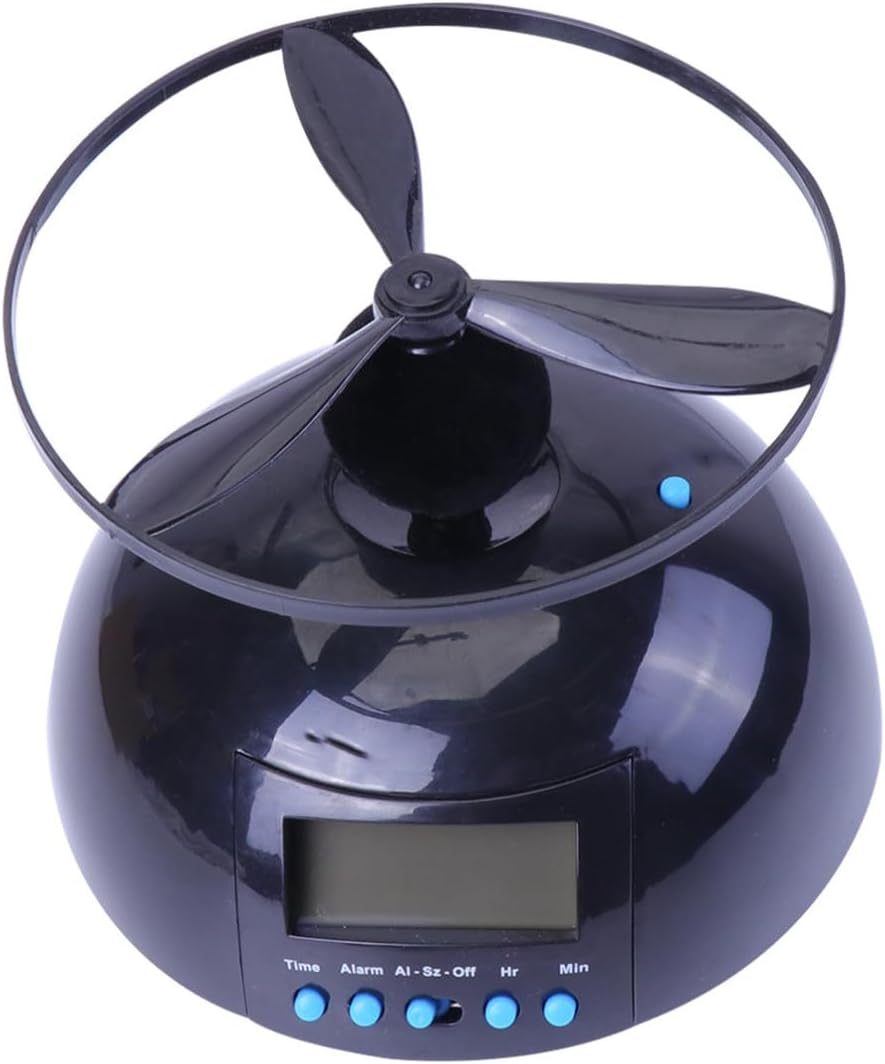 Flying Alarm Clock with LED Display, Snooze, Backlight for Bedroom