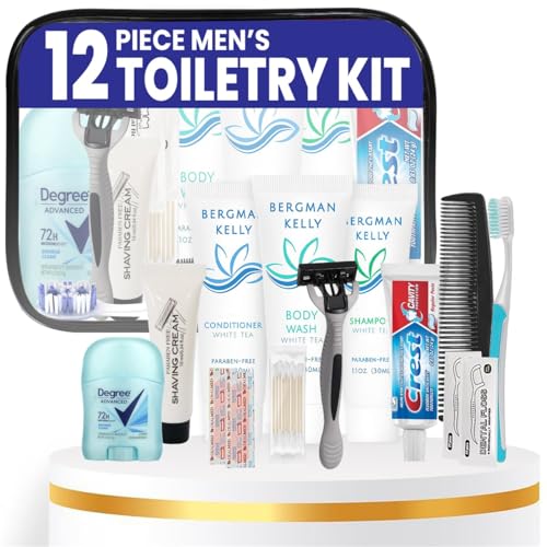 Trektote Travel Toiletry Kit For Men – 12 Piece Set