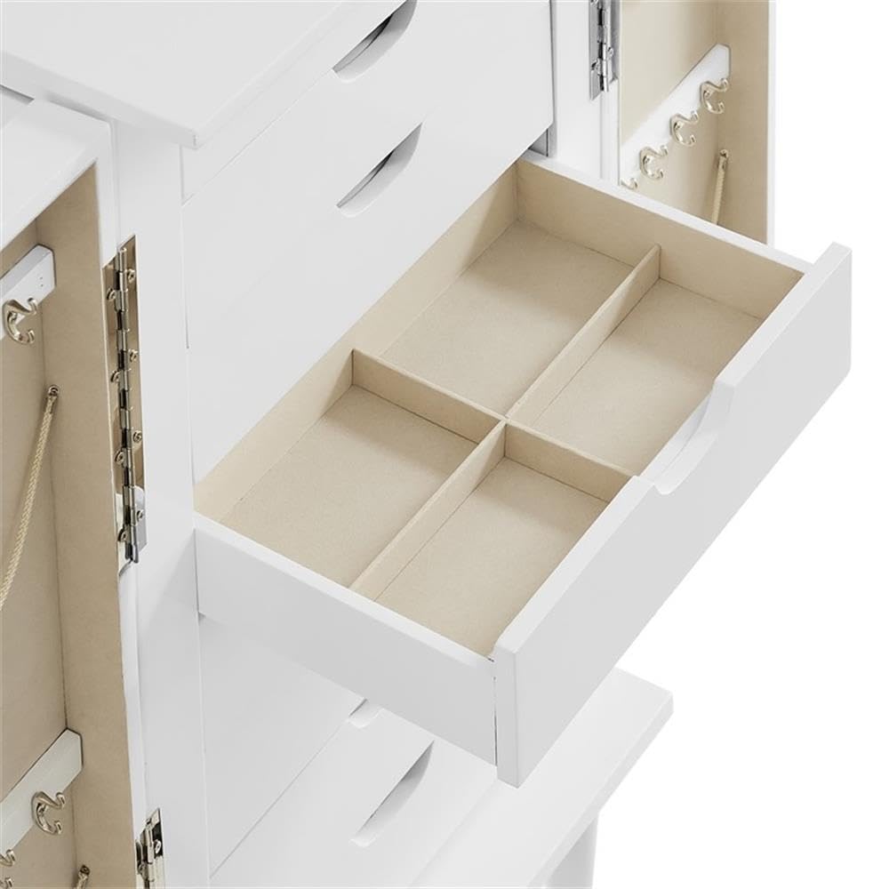 Amazon.com: Pemberly Row 7-Drawer Jewelry Armoire, Wood