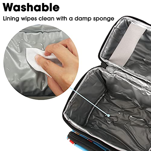 Image of J World Corey Kids Lunch Bag. Insulated Lunch-Box for Boys Girls, Minibus
