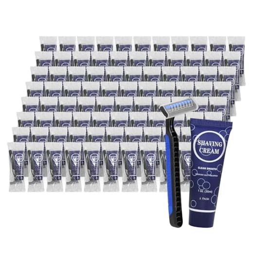 Disposable Razor and Cream Set - 100 Pack