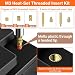 Preciva M3 Threaded Inserts Set, 360Pcs Heat Set Bolts Nuts with M3 Insert Tip and 60W Digital Soldering Iron, for 3D Printer Parts or Plastic Parts