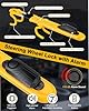 Steering Wheel Lock with 113dB Alarm, ELECTOP Heavy Duty Anti-Theft Car Device Car Wheel Lock with Adjustable Locking and 2 Keys, Car Security Lock Car Alarm System for Auto Truck Van SUV #1