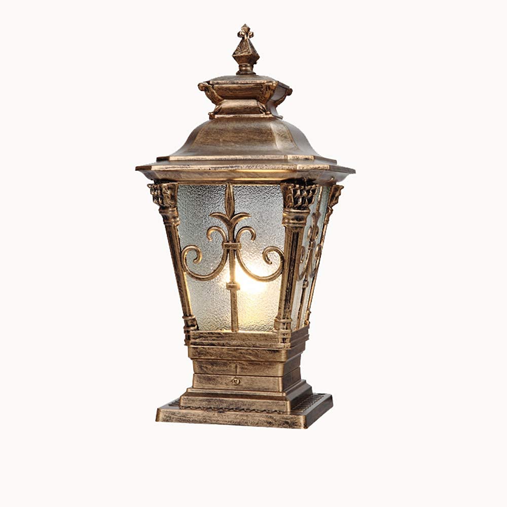 Lampes de jardin vintage européen en aluminium pour une ambiance de villa majestueuse
