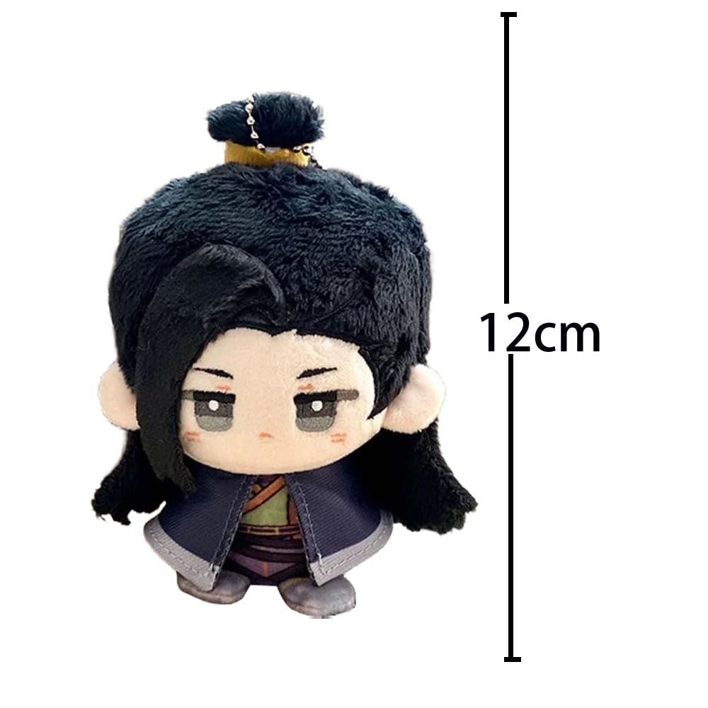 Xie Lian Plüschfiguren, Hua Cheng, weich, gefüllt, Mini-Umarmungskissen, niedliches Anime-Kissen, Cartoon-Figur, Plüschanhänger, Geschenk für Fans, 12 cm, 4 Stück