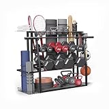 Merapi 3 Tier Dumbbell Weight Rack, Steel Home Gym Storage Stand, Heavy Duty Weight Rack for Dumbbel