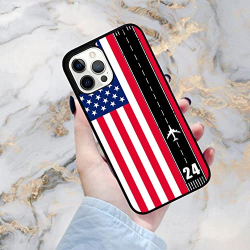 Airplane Runway American Flag Pilot Airport Travel Aviation Case - Compatible With Iphone 14 13 12 11 X Xs Xr 8 7 6 6S Plus Mini Pro Max - (12 Pro Max) #TOP5