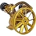 Air Compressor Pump Head, 5.5HP 21CFM 115PSI,Twin Cylinder Oil Lubricated Air Compressor Piston Pump Head,Dual Stage V-Type Cast Iron Air Compressor Pump Replacement, For Industrial Use - Golden