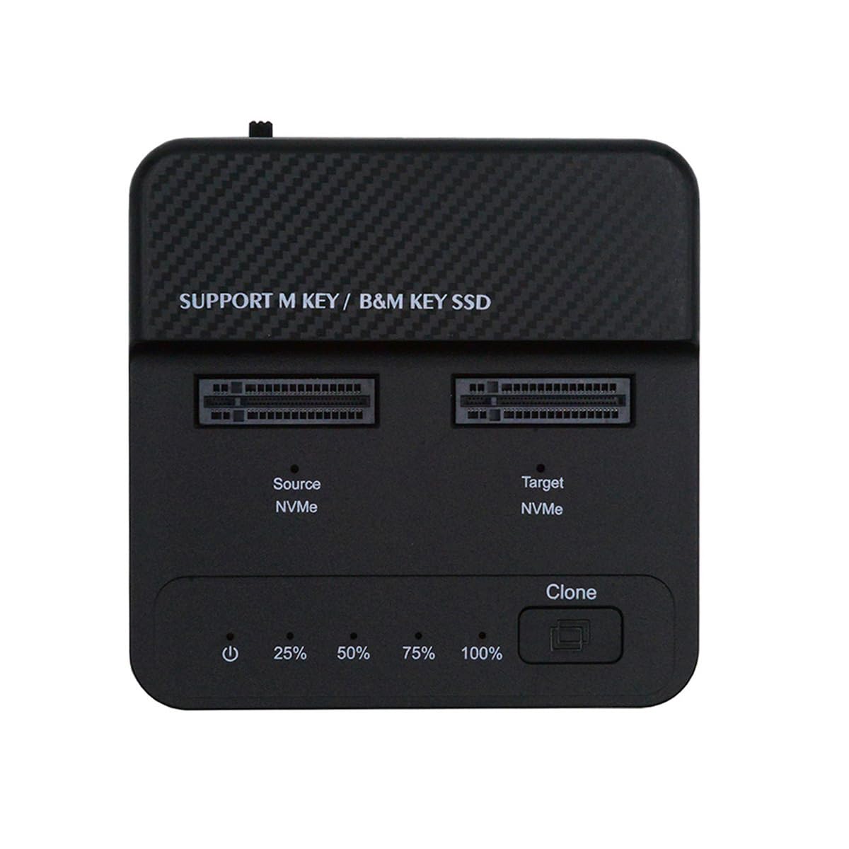cablecc Dual-Bay Cloner 20Gbps NVME M.2 NGFF M-Key a USB-C One-Click Offline Clone Backup Enclosure Hyper Vertical Duplicator