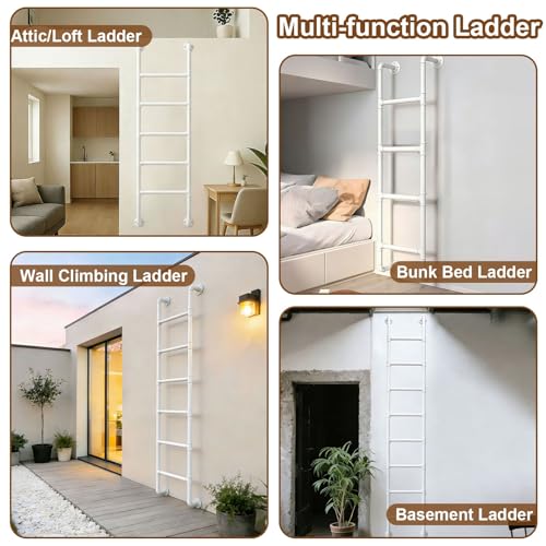 Escalera de ático y litera metálica para optimizar accesos en casa 6