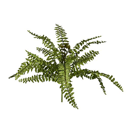 Vickerman 17" Artificial Green Boston Fern Bush - Indoor -