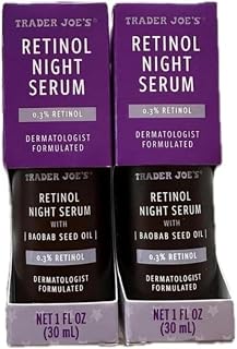 Trader Joe's Retinol Night Serum - two pack, 1 Fl Oz (Pack of 2)