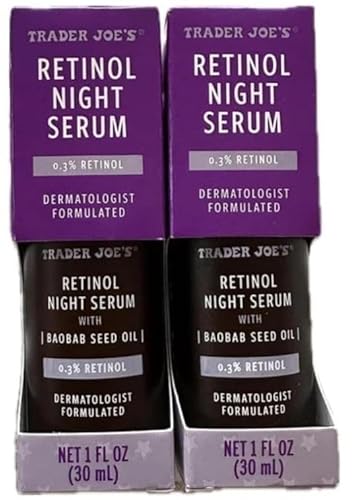 Trader Joe's Retinol Night Serum - two pack, 1 Fl Oz (Pack of 2)
