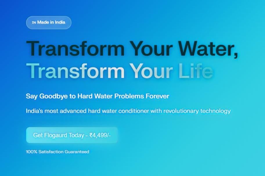 Image of Hard Water Softener for House - Disable Calcium and Magnesium Scaling, Reduce Hair Loss and Skin Itching, Protect RO Filter, Washing Machine, Water Heater, Plumbing Fixture from Scaling (1)