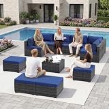 Aoxun 11-Piece Wicker Set