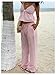 Floerns Women's Summer 2 Piece Outfit Cute Plaid Gingham Ruffle Hem Crop Cami Tops with Long Pants Set Pink Multi X-Small