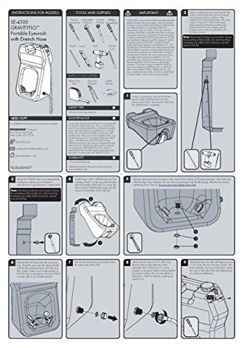 Speakman Gravityflo Se-4300 Portable Eyewash With Drench Hose, 20-Gallon, High Visibility Blue Plastic #TOP6