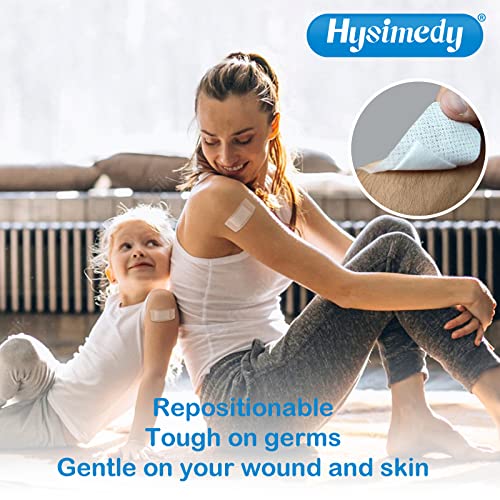 Hysimedy Silicone Bandages For Sensitive Skin - 1.63"X4"(40 Counts) One Size - Latex Free Non Allergenic Pain Free Removal Band Aids Large Size For Kids Adults Elderly #TOP4