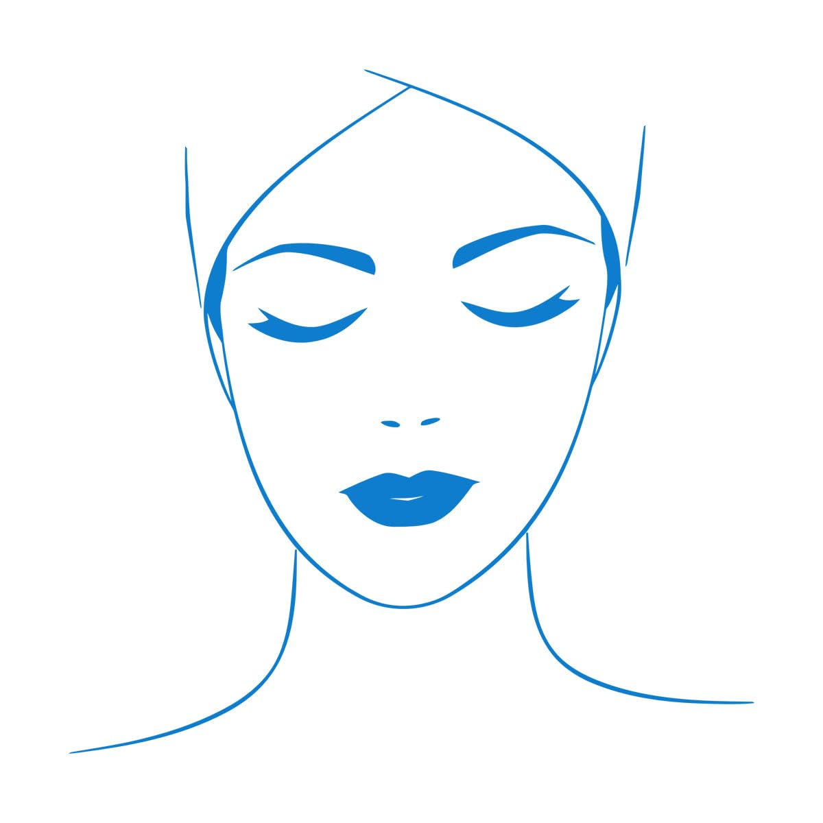 Engraving Decals Spa Salon Massage Makeup Health 54x67.4cm Do not Damage the wall Surface Large Blue — image 1
