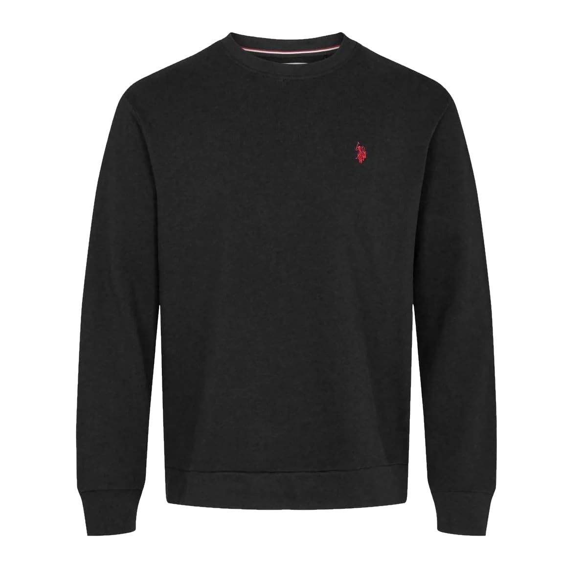 U.S. Polo ASSN. Bluza z orzełem, z czystej bawełny, klasyczna czerń, dla mężczyzn
