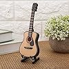 Mini-gitaar miniatuur houten muziekinstrumenten Model met ondersteunende koffer Ambachten(16cm)